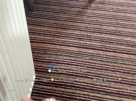 Ken accidentally saw and fucked Barbie in a hotel room! Wet pussy close up and loud moans